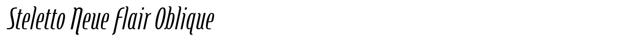 Steletto Neue Flair Oblique image